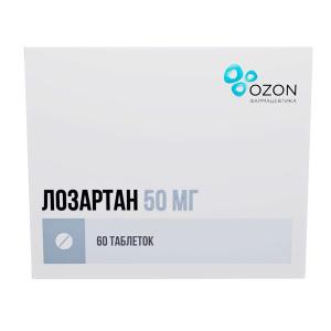 Лозартан таблетки покрытые плёночной оболочкой 50мг №60
