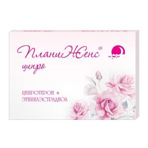 ПланиЖенс ципро таблетки покрытые оболочкой 2мг+0,035мг №28