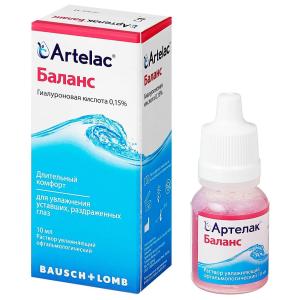 Артелак Баланс раствор увлажняющий офтальмологический флакон 10мл