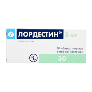 Лордестин таблетки покрытые пленочной оболочкой 5мг №30