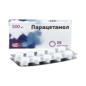 Парацетамол таблетки 500мг №20