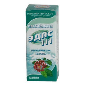 Эдас-111 пассифлора капли для приема внутрь гомеопатические 25мл