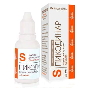 Пикодинар капли для приема внутрь 7,5мг/мл флакон 30мл 