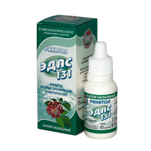 Ринитол Эдас-131 капли назальные гомеопатические флакон-капельница 15мл