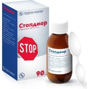 Стопдиар суспензия для приёма внутрь 220мг/5мл флакон 90мл