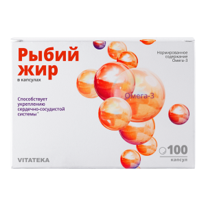 Витатека Рыбий жир серии Мирролла капсулы массой 370мг №100