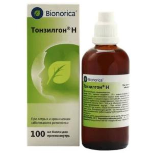 Тонзилгон Н капли для приёма внутрь флакон-капельница 100мл 