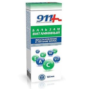 911 бальзам витаминный для восстановления и питания волос 150мл