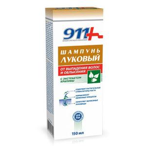 911 шампунь луковый с экстрактом крапивы от выпадения волос и облысения 150мл