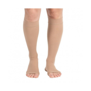 Ergoforma 322 гольфы мужские антиварикозные II класс компрессии бежевые открытый носок размер 4