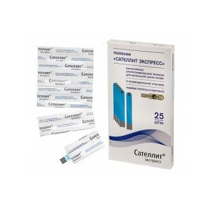 Тест-полоски к глюкометру Сателлит Экспресс  ПКГ-03 №25