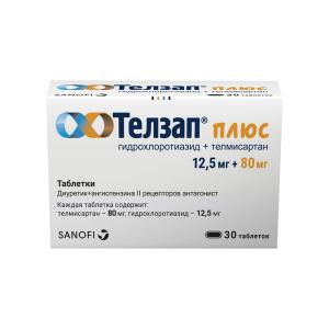 Телзап Плюс таблетки 12,5мг+80мг №30