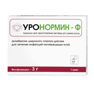 Уронормин-ф порошок для приготовления раствора для приема внутрь 3 г пакетики 8 г №1 