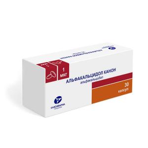 Альфакальцидол Канон капсулы 1мкг №30