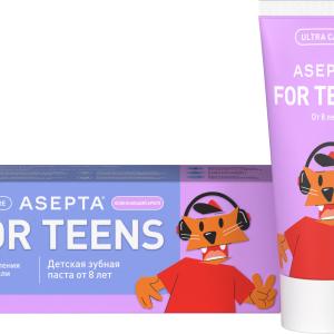 Асепта Teens Минерализация Освежающий арбуз детская зубная паста от 8 лет туба 50мл