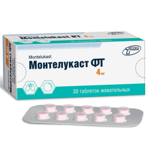 Монтелукаст ФТ таблетки жевательные 4мг №30