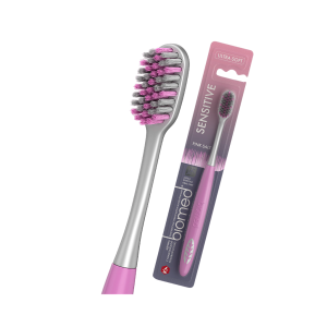 Biomed Pink Salt комплексная зубная щетка мягкая №1