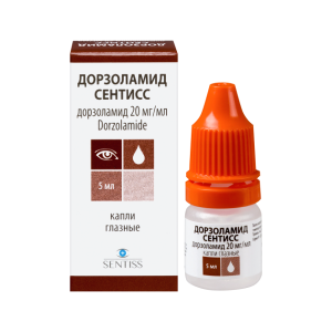 Дорзоламид капли глазные 20мг/мл флакон 5мл