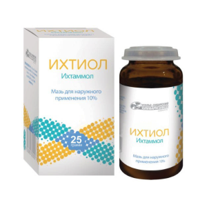 Ихтиол мазь для наружного применения 10% банка 25г 
