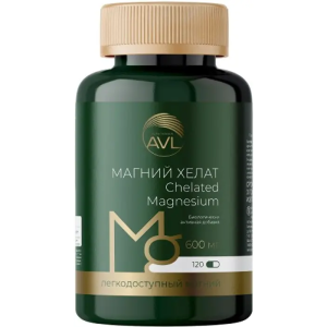 Магний Хелат капсулы массой 636мг №120