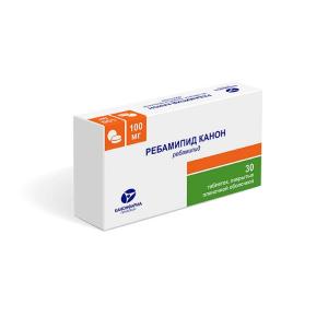 Ребамипид Канон таблетки, покрытые пленочной оболочкой 100мг №30