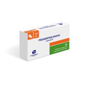 Ребамипид Канон таблетки, покрытые пленочной оболочкой 100мг №90