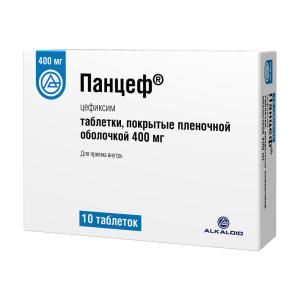 Панцеф таблетки покрытые плёночной оболочкой 400мг №10