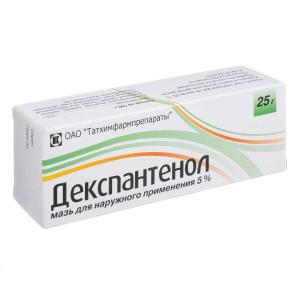 Декспантенол мазь для наружного применения 5% 25г 