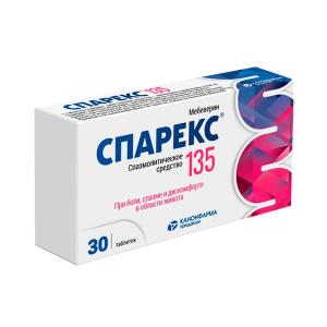 Спарекс таблетки покрытые пленочной оболочкой 135мг №30