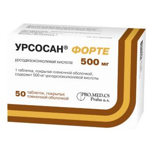 Урсосан Форте таблетки покрытые плёночной оболочкой 500мг №50