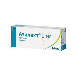 Азилект таблетки 1мг №30