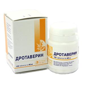 Дротаверин таблетки 40мг №100 (отпуск 6шт)