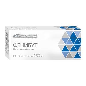 Фенибут таблетки 250мг №10