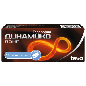 Динамико Лонг таблетки покрытые плёночной оболочкой 5мг №14