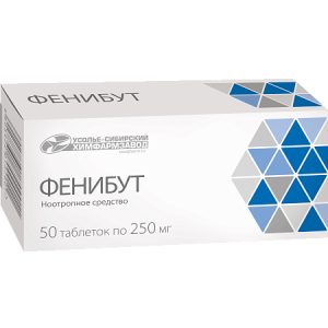 Фенибут таблетки 250мг №50
