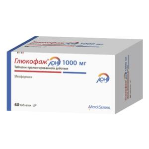 Глюкофаж Лонг таблетки пролонгированного действия 1000мг №60