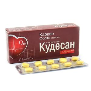 Кардио форте таблетки товарного знака Кудесан массой 0,4г №20