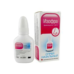 Изофра спрей назальный 1,25% флакон с распылителем 15мл
