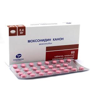 Моксонидин Канон таблетки покрытые пленочной оболочкой 0,4мг №60