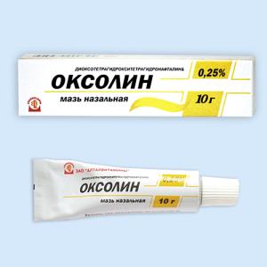 Оксолин мазь назальная 0.25% туба 10г