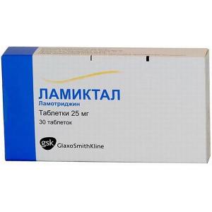Ламиктал таблетки 25мг №30