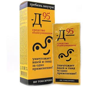 911 средство педикулицидное Д-95 саше 10мл №3